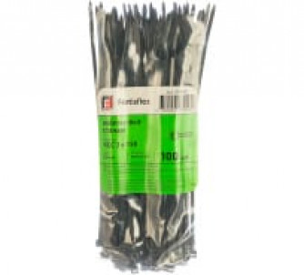 Стяжки нейлоновые КСС 5х450 (чёрный) (100шт) (Fortisflex)
