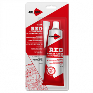Герметик для прокладок 85гр. Красный AIM-ONE. RED RTV Gasket Maker Neutral Type GM-RD0085