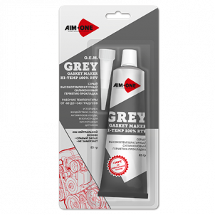 Герметик для прокладок 85гр. Серый AIM-ONE. Grey RTV Gasket Maker Neutral Type GM-GY0085