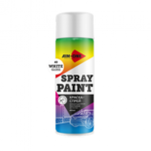 Краска-спрей белая глянцевая AIM-ONE 450 мл (аэрозоль).Spray paint white gloss 450ML SP-GB40