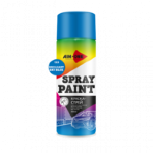 Краска-спрей бриллиантово-голубая  AIM-ONE 450 мл (аэрозоль).Spray paint sky blue  450ML SP-BSB133