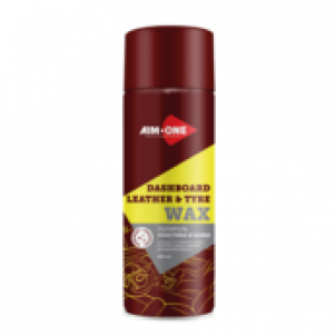 Полироль пластика и кожи AIM-ONE 450 мл (аэрозоль).Dashboard leather and tyre wax450ML DL-250
