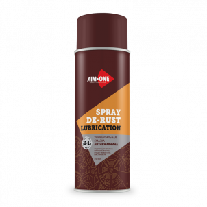 Универсальная смазка антиржавчина AIM-ONE 450 мл( аэрозоль). SPRAY DE-RUST LUBRICATION  450ML AD-350