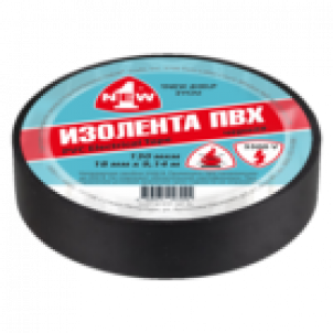 1 NEW Изолента ОГНЕСТОЙКАЯ черная 0,13мм*18мм*9,14м